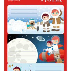 Apli Etiquetas Adhesivas Escolares Polo Norte - Tamaño 83x43mm - 9 Etiquetas de Adhesivo Permanente de Alta Calidad - Ideal para Marcar e Identificar Libros, Cuadernos, Carpetas, Catalogos, Carpesanos, Agendas - Color Blanco