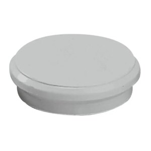 Dahle 95524 Pack de 10 Imanes para Pizarra Blanca - Diametro de 24mm - Color Gris