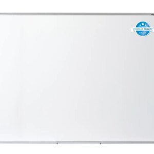 Dahle Professional Board Pizarra Blanca Esmaltada Magnetica 900x600mm - Marco de Aluminio - Bandeja para Rotuladores