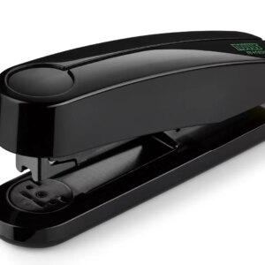 Novus B4 re+new Grapadora de Sobremesa - Fabricada con Plastico Reciclado - Hasta 40 Hojas - Grapado Abierto, Cerrado y Clavado - Incluye 200 Grapas