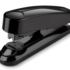 Novus B 4FC re+new Grapadora de Sobremesa - Fabricada con Plastico Reciclado - Hasta 50 Hojas - Grapado Plano Abierto, Cerrado y Clavado - Incluye 200 Grapas