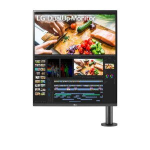 LG DualUp Ergo Monitor 27.6" LED IPS QHD - Respuesta 5ms - Ajuste en Altura, Giratorio e Inclinable - Altavoces - Angulo de Vision 178º - 16:18 - USB-A, USB-C, HDMI, DisplayPorts - VESA 100x100