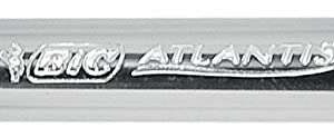 Bic Atlantis Classic Boligrafo Retractil - Punta de 1mm - Cuerpo Transparente con Grip - Color Negro