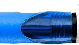 Bic 4 Colours Grip Boligrafo de Bola Retractil con Grip - Punta Media de 1mm - Trazo de 0.4mm - Tinta con Base de Aceite - Cuerpo Blanco/Azul Transparente - 4 Colores