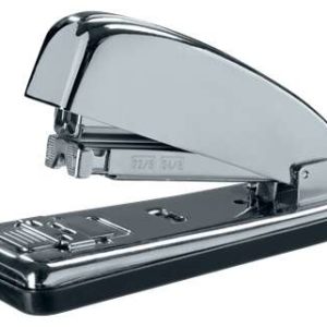 Petrus 230C Grapadora Metalica Retro - Hasta 30 Hojas - Grapado Cerrado, Abierto y Clavado - Color Cromado