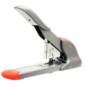Rapid Fashion HD210 Grapadora de Gruesos - Hasta 210 Hojas - Grapado Cerrado - Para Grapas 23/8-24, 9/8-24 - Color Gris/Naranja