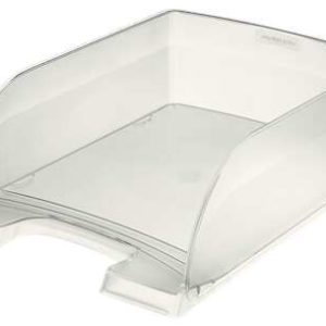 Leitz Plus Jumbo Bandeja Portadocumentos de Gran Capacidad - Formato Vertical A4 - Hasta 8uds Apilables - Color Translucido