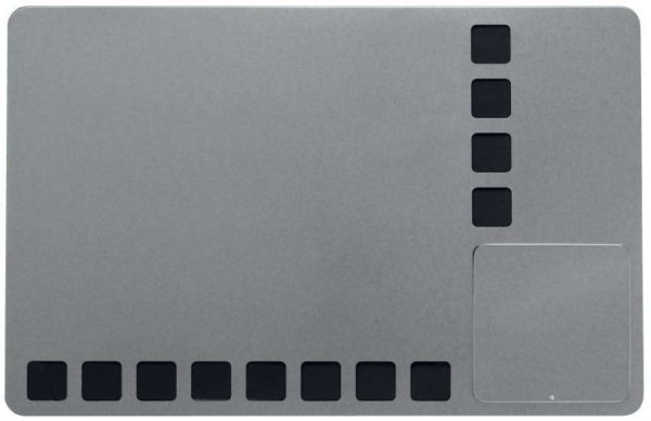 Nobo Pizarra Blanca Magnetica Pequeña con Cuadriculas de Espuma para Fijar Notas - 610x390mm - Multifuncional y sin Marco - Color Blanco