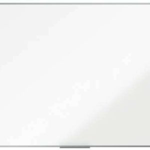 Nobo Essence Pizarra Magnetica de Acero Vitrificado 2400x1200mm - Montaje en Esquinas - Superficie de Borrado Superior - Color Blanco