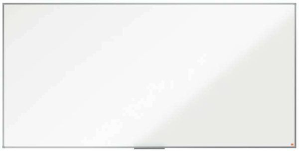 Nobo Essence Pizarra Magnetica de Acero Vitrificado 2400x1200mm - Montaje en Esquinas - Superficie de Borrado Superior - Color Blanco