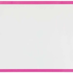 Nobo Pizarra Blanca Magnetica Pequeña 585x430 - Colores Vibrantes - Accesorios Incluidos - Fucsia