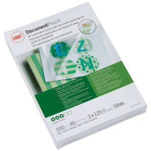 GBC Cartera Plastificacion Documentos A5 2x125 Micras Brillo Transparente 216x303Mm