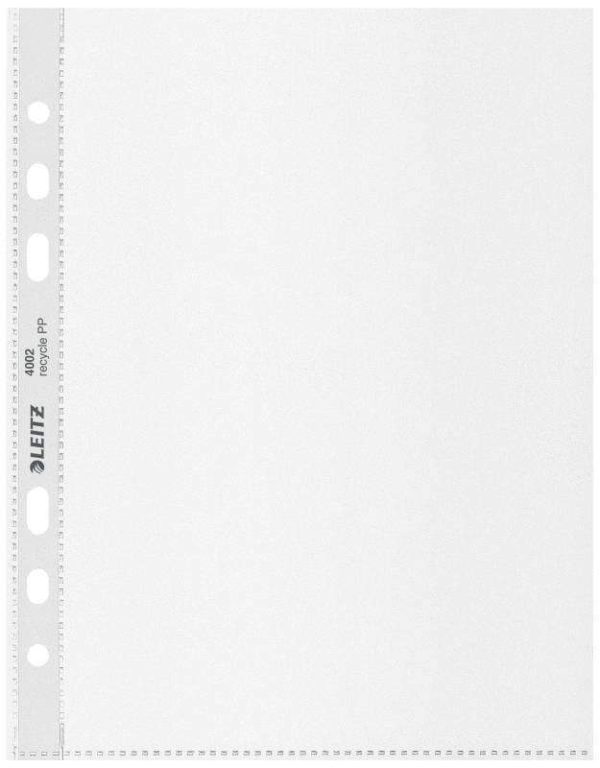 Leitz Recycle Funda A5 - Plastico Reciclado - Compensacion de Co2 - 100% Reciclable - Transparente