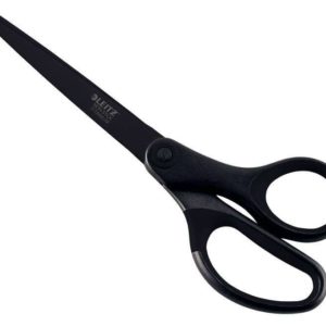 Leitz Tijeras Titanio Antiadherentes - 180mm - Revestimiento Antiadherente, Empuñadura Practica - Negro
