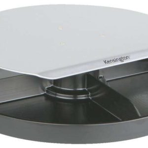 Kensington Soporte Giratorio Smartfit - Organizador Giratorio - Admite Monitores de Hasta 18,5 Kg - Altura Ajustable - Gris
