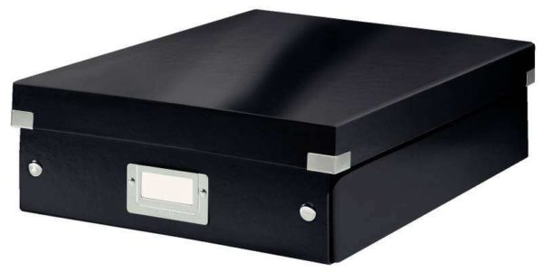 Leitz Caja Organizadora Mediana Click & Store Wow - 2-4 Compartimentos - Negro