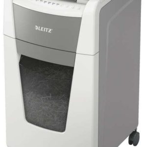 Leitz IQ 300 Autofeed P4 Destructora Automatica de Papel - Tritura 300 Hojas - Papelera de 60L - Corte en Particulas - Blanco