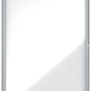 Nobo Vitrina Exteriores 9 Hojas A4 Superficie Blanca Magnetica 45mm - Seguridad - Aluminio - Colorblanco