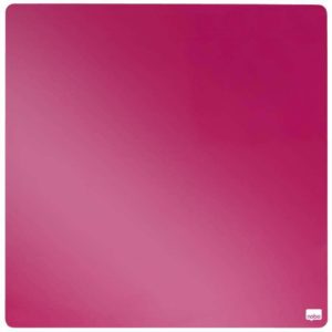Nobo Tile Mini Pizarra Magnetica 360x360mm - sin Marco - Almohadillas e Imanes Incluidos - Diseño Creativo y Colorido - Fucsia