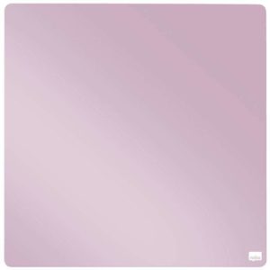 Nobo Mini Pizarra Magnetica Tile 360x360mm - sin Marco - Almohadillas Adhesivas e Imanes - Diseño Creativo y Colorido - Rosa