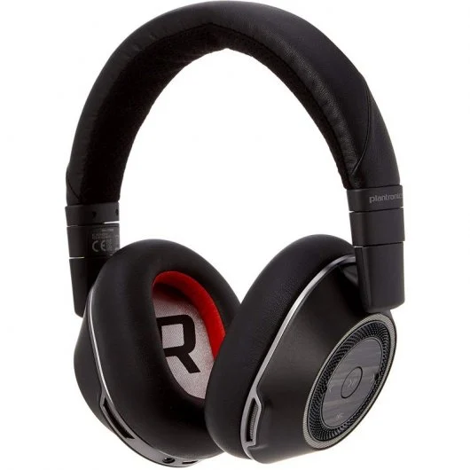 Plantronics Voyager 8200 UC Auriculares con Microfono Bluetooth 4.01 - Cancelacion de Ruido - Almohadillas Acolchadas - Autonomia hasta 24h - Control en Auricular - Color Negro