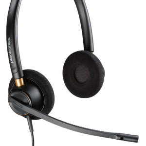Plantronics EncorePro 520 Auriculares con Microfono - Cancelacion de Ruido - Almohadillas Acolchadas - Color Negro