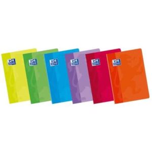 Oxford Classic Pack de 10 Libretas Grapadas Formato A4 Cuadricula 5x5 - 48 Hojas con Margen - Tapa Blanda Plastificada - Colores Surtidos