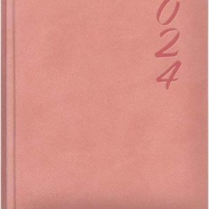 Dohe Brasilia Agenda Anual - Dia Pagina - Cubierta en Polipiel - Papel Ahuesado - Sabado y Domingo misma Pagina - Tamaño 15x21cm - Color Rosa Cuarzo