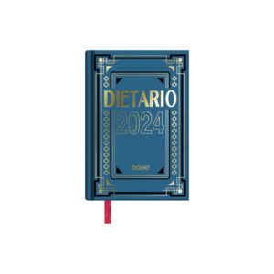 Dohe Dietario Anual Octavo - Dia Pagina - Fabricado en Geltex con Carton Contracolado - Tamaño 11.5x16.6cm - Colores Surtidos