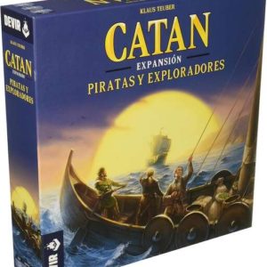 Catan Piratas y Exploradores Juego de Tablero - Tematica Colonizar/Comercio - De 2 a 4 Jugadores - A partir de 10 Años - Duracion 90min. aprox.