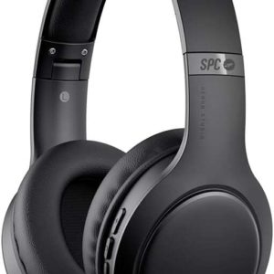 SPC Heron Studio Auriculares Bluetooth - Conexion Simultanea a Dos Dispositivos - 30 Horas de Reproduccion - Sincronizacion Automatica - Diseño Ajustable y Plegable - Botonera Multifuncion - Color Negro