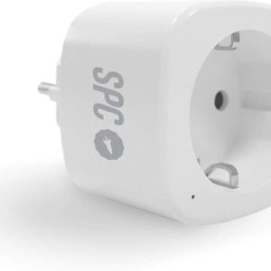 SPC Clever Plug Mini - Enchufe Compacto Inteligente - Control desde el Movil - Monitoriza Datos de Consumo - Compatible con Alexa y Google Home - Construye tu Propio Hogar Inteligente - Color Blanco