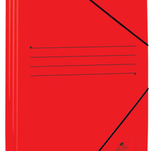 Mariola Carpeta de Carton Estucado con Solapas Folio 500gr/m2 - Medidas 34x25x1cm - Cierre con Goma Elastica - Color Rojo