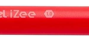 Pentel iZee Boligrafo de Bola Retractil - Punta 0.7mm - Trazo 0.35mm - Clip de Metal - Color Rojo