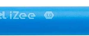 Pentel iZee Boligrafo de Bola Retractil - Punta 0.7mm - Trazo 0.35mm - Clip de Metal - Color Azul Claro
