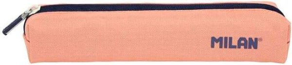 Milan Serie 1918 Estuche Mini Redondo - Tejido Resistente a las Roturas y Rasgaduras - Medidas 20,5x4,5x5cm - Color Rosa