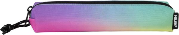 Milan Sunset Estuche Portatodo Mini Redondo - Tejido Resistente a las Roturas y Rasgaduras - Medidas 20,5x4,5x5cm - Modelo Color Negro