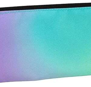 Milan Sunset Estuche Pequeño Plano Rectangular - Tejido Resistente a las Roturas y Rasgaduras - Medidas 23x9x1.3cm - Color Turquesa