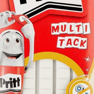 Pritt Multitack Pack de 65 Piezas de Masilla Adhesiva Blanca - Fuertes, Limpias y Removibles