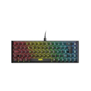 Energy Sistem Teclado Gaming ESG K4 Kompact - RGB - 69 Teclas - RGB - Extraible Cable - Membrana - Color Negro