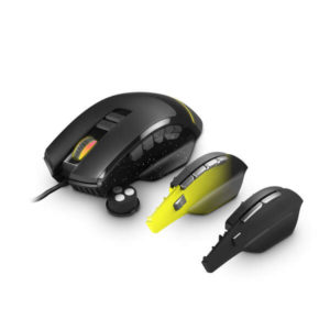 Energy Sistem Raton Gaming ESG M5 Triforce - 10000dpi - 8/10/15 Botones de Control - Peso Adaptable - Luces RGB - Color Negro
