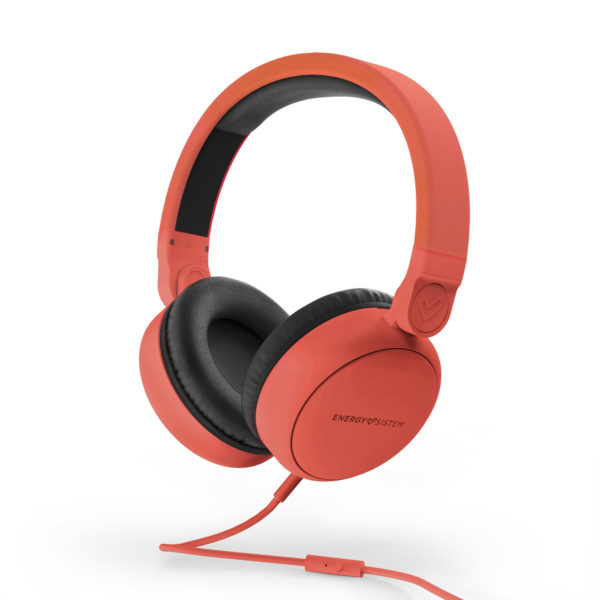 Energy Sistem Auriculares Style 1 Talk Chili - 180º Rotation - Cordon Desmontable - Color Rojo
