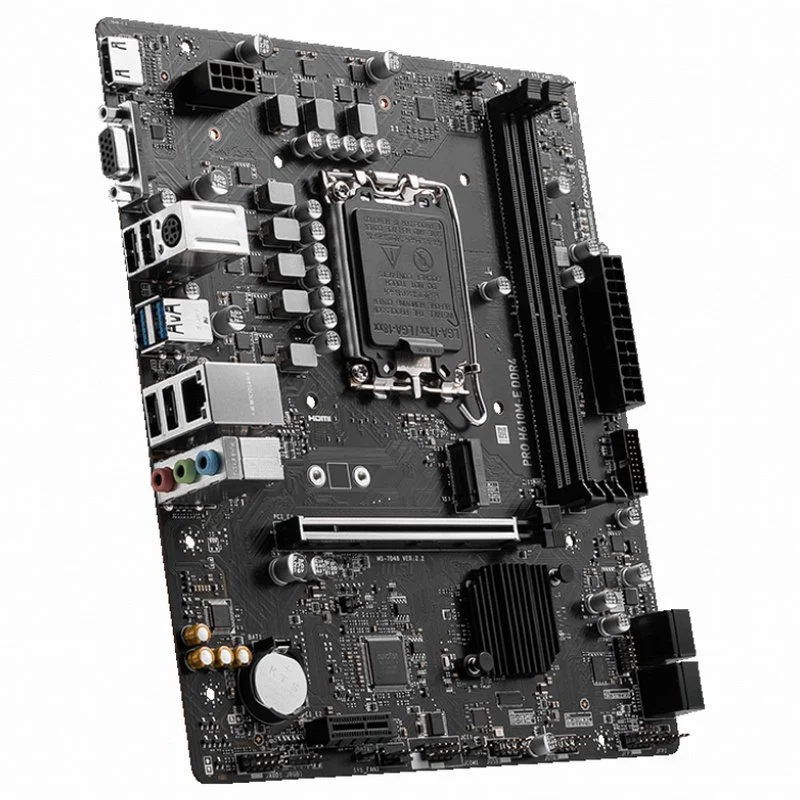 MSI Pro H610M-E Placa Base Intel LGA 1700 2x DDR4 - HDMI, VGA, 4x Sata III, RJ-45, USB 2.0/3.2, MicroATX