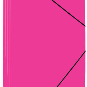 Mariola Carpeta de Polipropileno con Solapas 450 Micras - Formato Folio - Medidas 34x25cm - Cierre con Goma Elastica - Color Fucsia