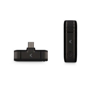 Ksix Microfono Inalambrico USB-C - Autonomia hasta 10h - Hasta 20m Transmision