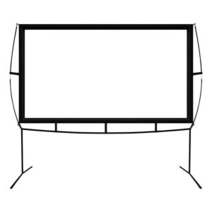 Approx Pantalla de Proyeccion Portatil 120? 267 x 150cm - Superficie de Tela Blanco Mate - Para Interior y Exterior - Formato 16:9 - Bolsa de Transporte