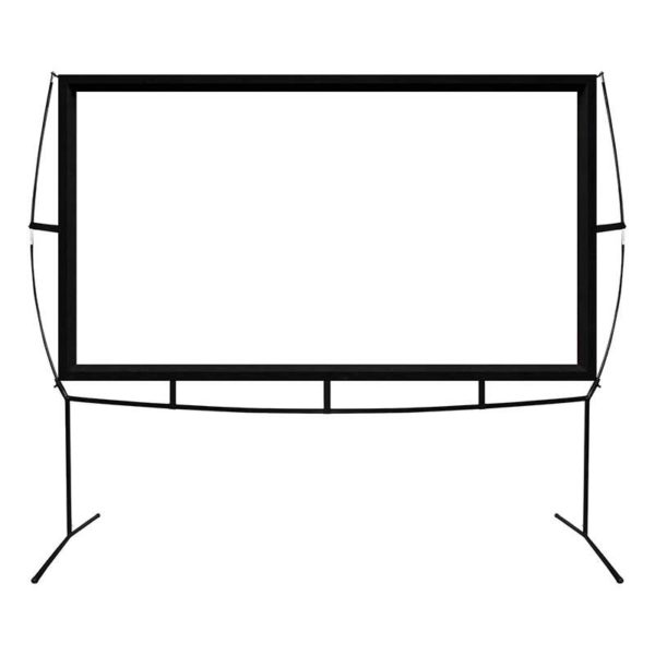 Approx Pantalla de Proyeccion Portatil 120? 267 x 150cm - Superficie de Tela Blanco Mate - Para Interior y Exterior - Formato 16:9 - Bolsa de Transporte