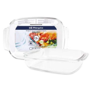 Orbegozo Serie BNR Bandejas de Vidrio - Resistencia y Versatilidad en tu Cocina - Ideal para Horno y Microondas - Cinco Tamaños Diferentes - Durabilidad y Facil Limpieza - Libre de BPA