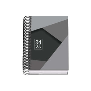 Dohe Tamgram Agenda Escolar Espiral A6 - Dia Pagina - Papel 70g/m2 - Cubierta de Carton Plastificado - Color Negro