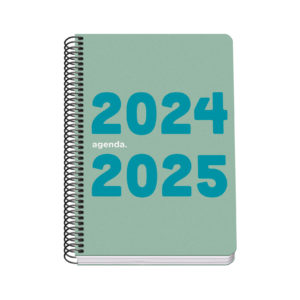 Dohe Memory Agenda Escolar Espiral A5 - Dia Pagina - Papel 70g/m2 - Cubierta de Polipropileno - Color Verde